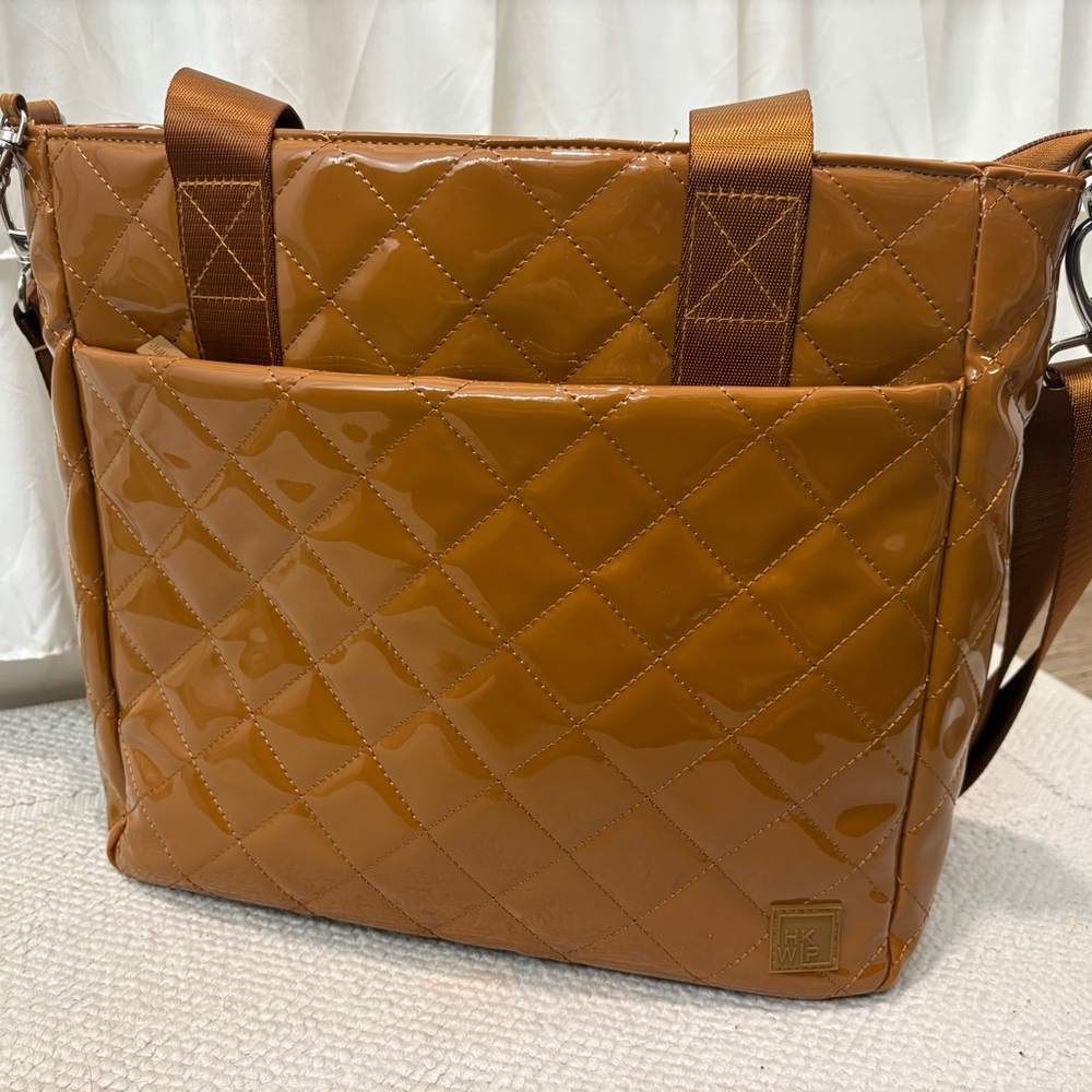 IHKWIP Quilted Patent Tote / Crossbody / Carry-on /Great for Fall 🍂